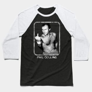 Phil Collins -- Aesthetic Fan Art Retro Style Baseball T-Shirt